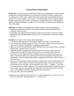 Found Poem Construction