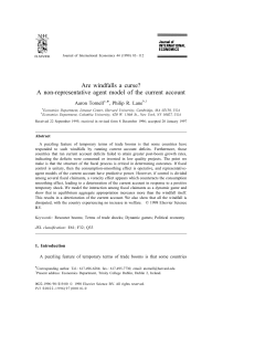 Are windfalls a curse? A non-representative agent