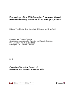 Canadian Manuscript Report - Vagues/Waves