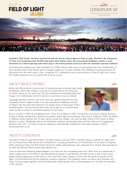Field of Light Fact Sheet