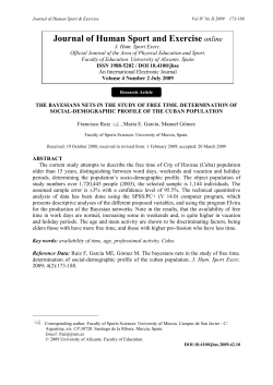 - Journal of Human Sport and Exercise