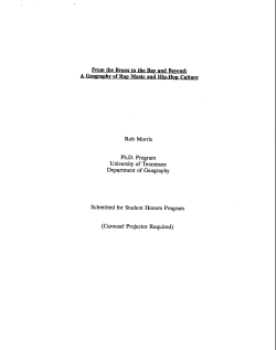 From the Bronx to the Bay and Beyond: A GeoUaphy of Rap Music