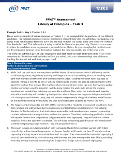 Textbox 3.1.1: Standards and Learning Goals