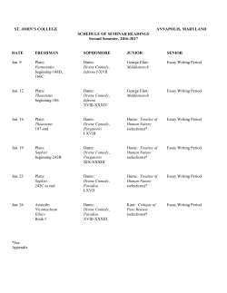 Spring 2017 - St. John`s College