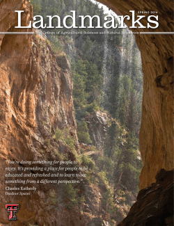 Spring 2014 - Texas Tech University Departments