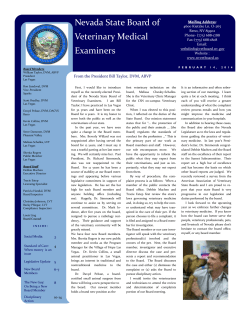 Nevada State Board of Veterinary Medical Examiners