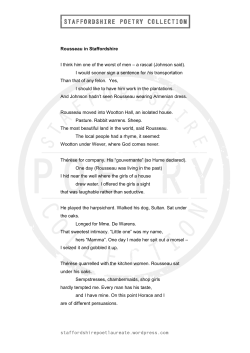 Rousseau in Staffordshire