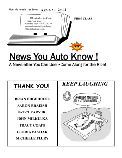 News You Auto Know - Olmsted Auto Care