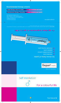 For a colourful life Self-Instillation