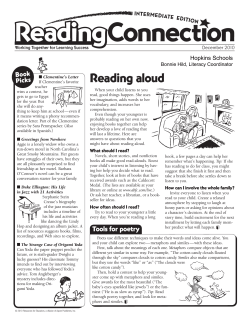 Reading aloud - Hopkins Schools