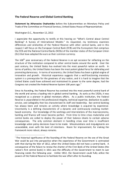 The Federal Reserve and Global Central Banking