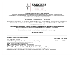 Welcome to Sanchez Ranch Meat Company Our Angus steers and