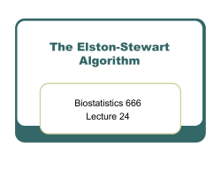 The Elston-Stewart Algorithm