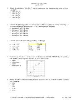 1. What is the solubility of AgI (234.77 g/mole) in grams per liter at a