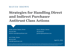 Strategies for Handling Direct and Indirect Purchaser