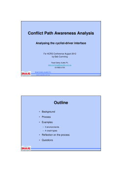 Conflict Path Awareness Analysis Outline