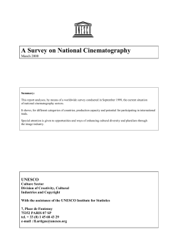 A Survey on National Cinematography