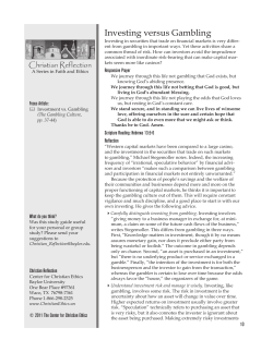 Investing versus Gambling