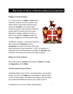 The Coat-of-Arms of Newfoundland and Labrador