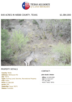 640 acres in Webb County, Texas - Texas Alliance of Land Brokers
