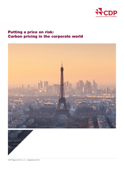 Carbon pricing in the corporate world