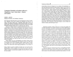 Connecticut Federalists in President Jefferson`s (Republican) Court