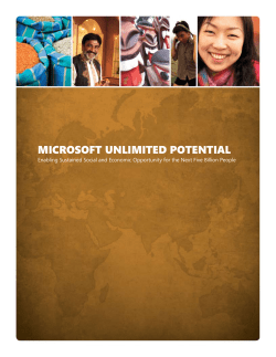 Microsoft UnliMited Potential