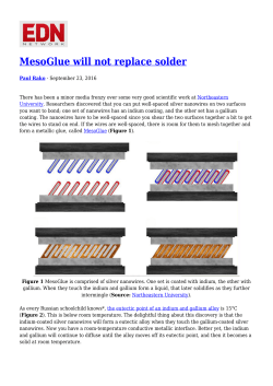 MesoGlue will not replace solder