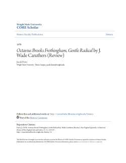 Octavius Brooks Frothingham, Gentle Radical by J