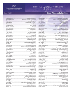 Dinner Attendees By Last Name