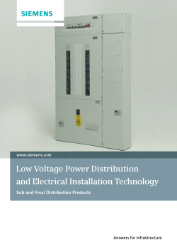 Low Voltage Power Distribution and Electrical