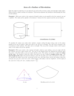 Area of a Surface of Revolution