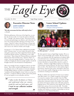 November 10, 2016 - Eagle Ridge Academy