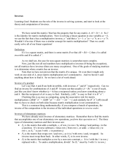 12 Inverses