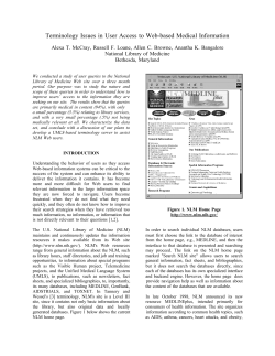 Terminology Issues in User Access to Web