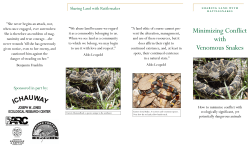 Minimizing Conflict with Venomous Snakes