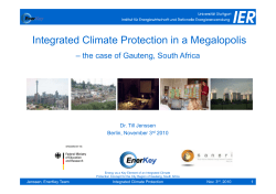 Integrated Climate Protection in a Megalopolis