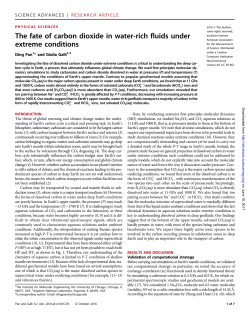 The fate of carbon dioxide in water-rich fluids