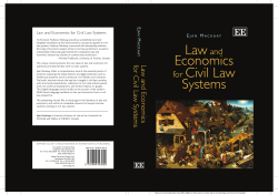 Law and Economics for Civil Law Systems - Papyrus