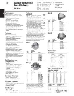 Condulet&reg; Conduit Outlet Boxes With Covers 3F