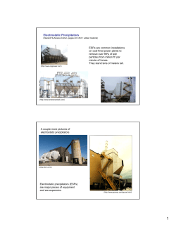 Electrostatic Precipitators