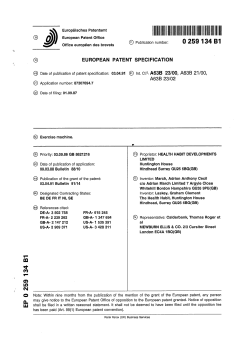 Exercise machine - European Patent Office