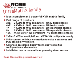 Rose Electronics product overview ELECTRONICS