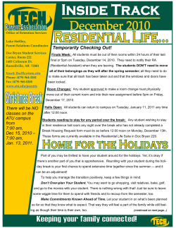 Temporarily Checking Out! - Arkansas Tech University