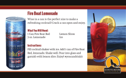 Fire Boat Lemonade - Coyote Moon Vineyards