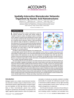 Spatially-Interactive Biomolecular Networks Organized by Nucleic