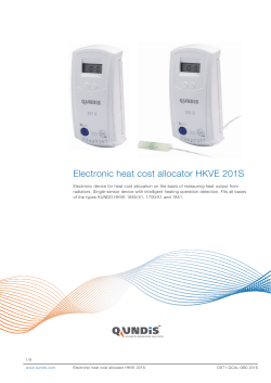 Electronic heat cost allocator HKVE 201S