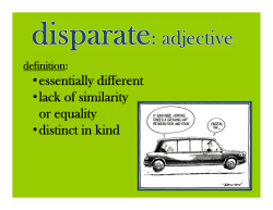 Disparate