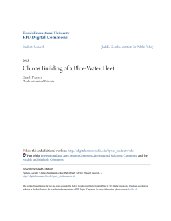China`s Building of a Blue-Water Fleet