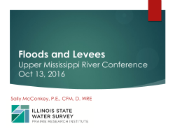 Floods and Levees Upper Mississippi River Conference Oct 13, 2016